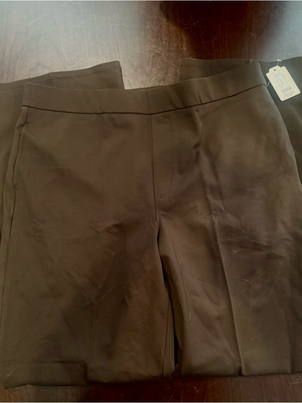 St. John’s Bay Brown wide leg Womens Stretch Trousers